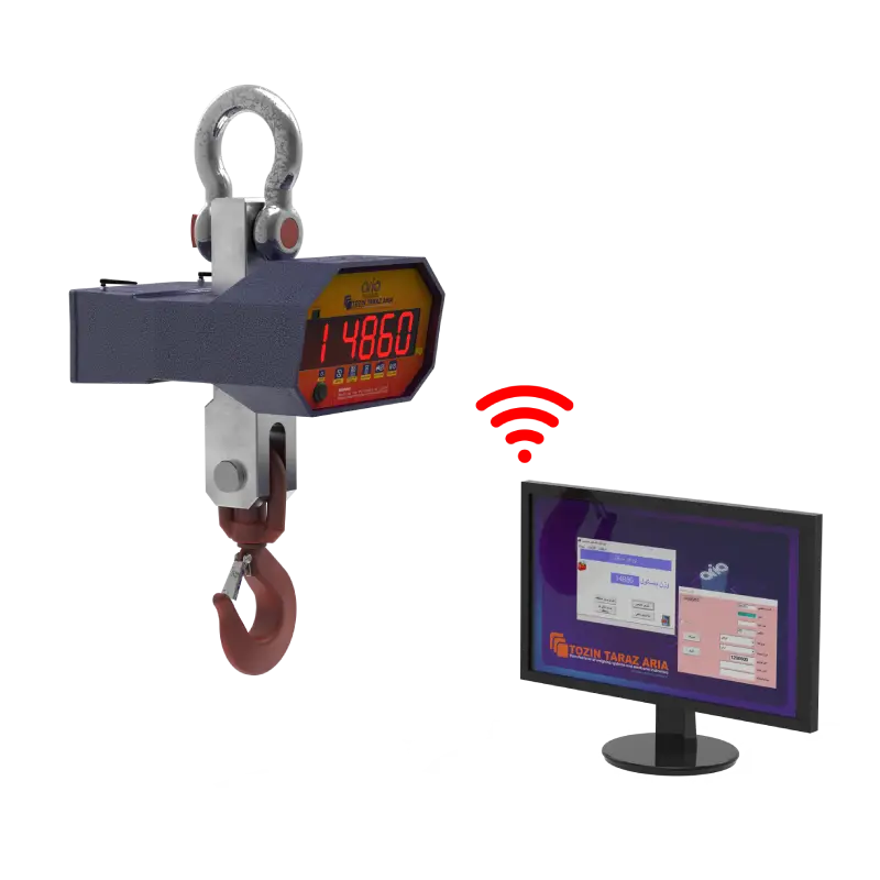 اتصال به کامپیوتر باسکول آویز